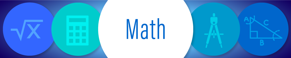 Math Department page banner