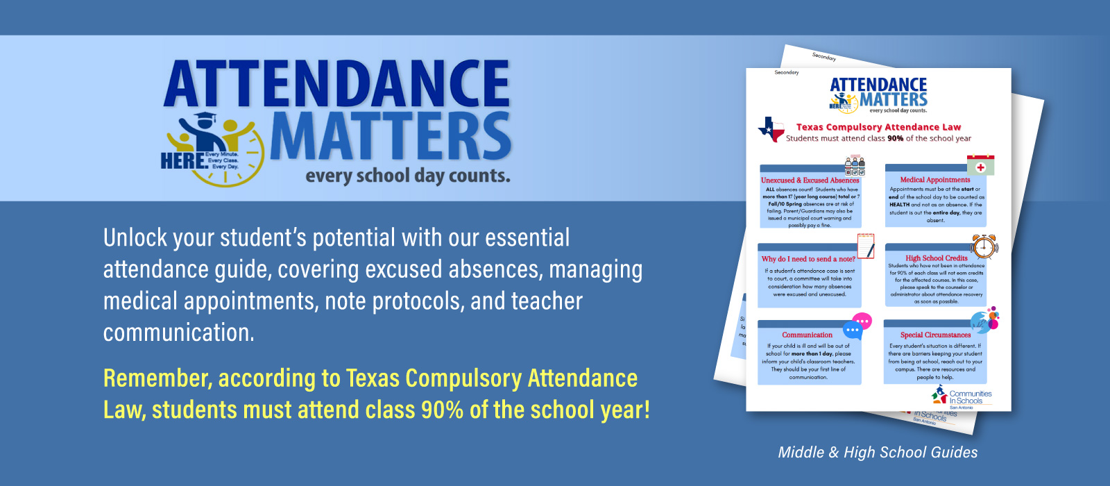 Attendance Matters Secondary Flyer