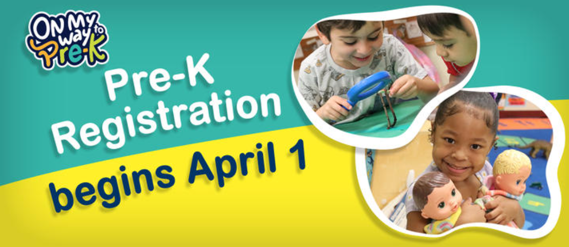 Image of PreK Registration April 1st