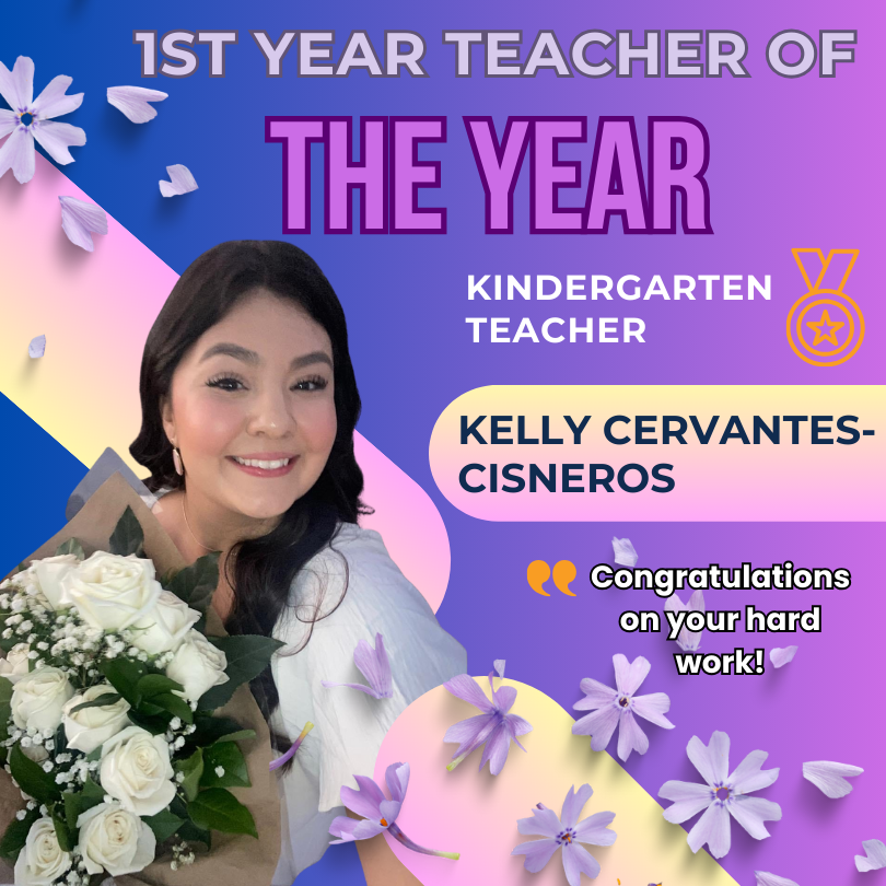 Mrs. Kelly Cervantes-Cisneros is Knowlton's 2023-2024 1st Year Teacher of the Year