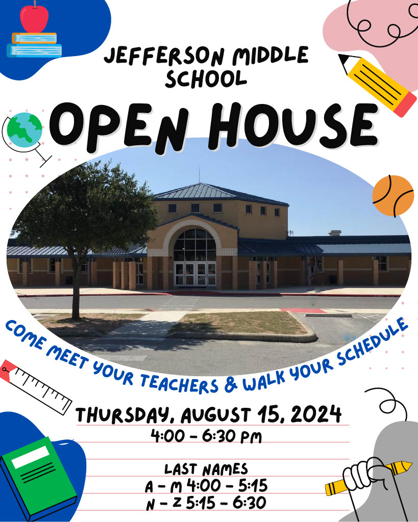 Open House Flyer for 2024-2025
