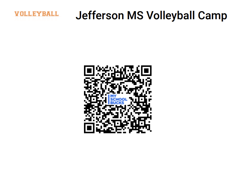 Volleyball Camp QR Code Flyer 2024