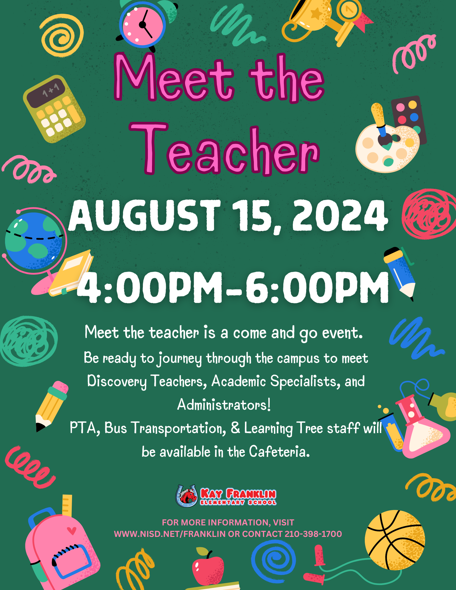 Meet the teacher Aug 15