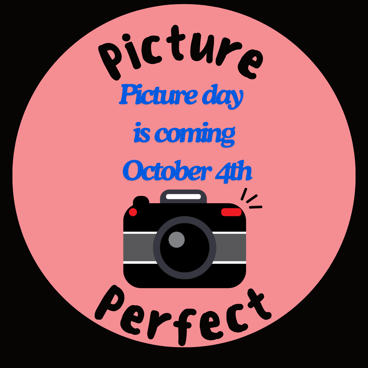 Picture Day Flyer for Behlau on October 4