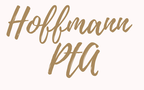 Fun brown cursive font with the words "Hoffmann PTA"