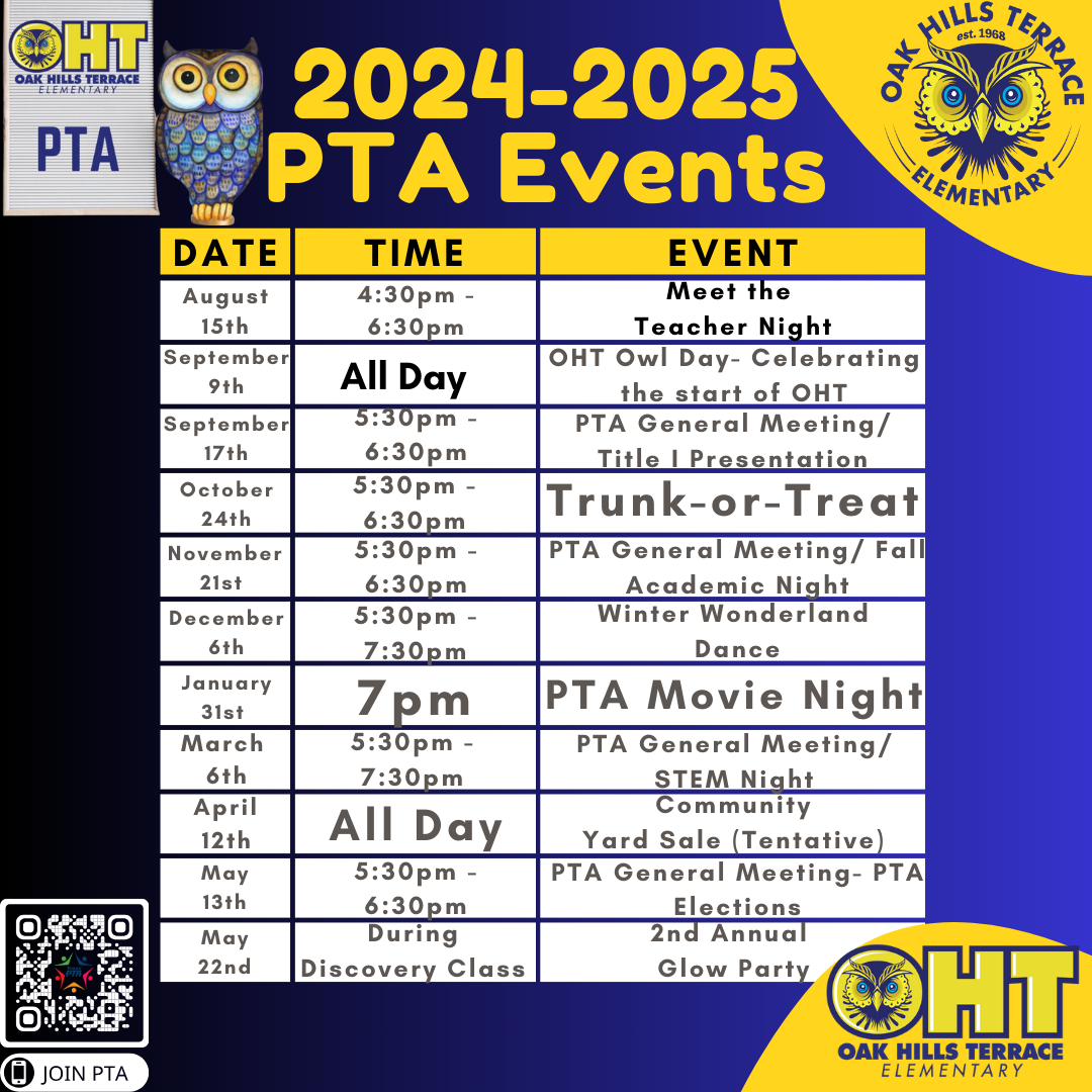 PTA 2024-2025 Events