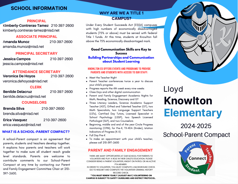  School-Student-Parent Compact English page 1