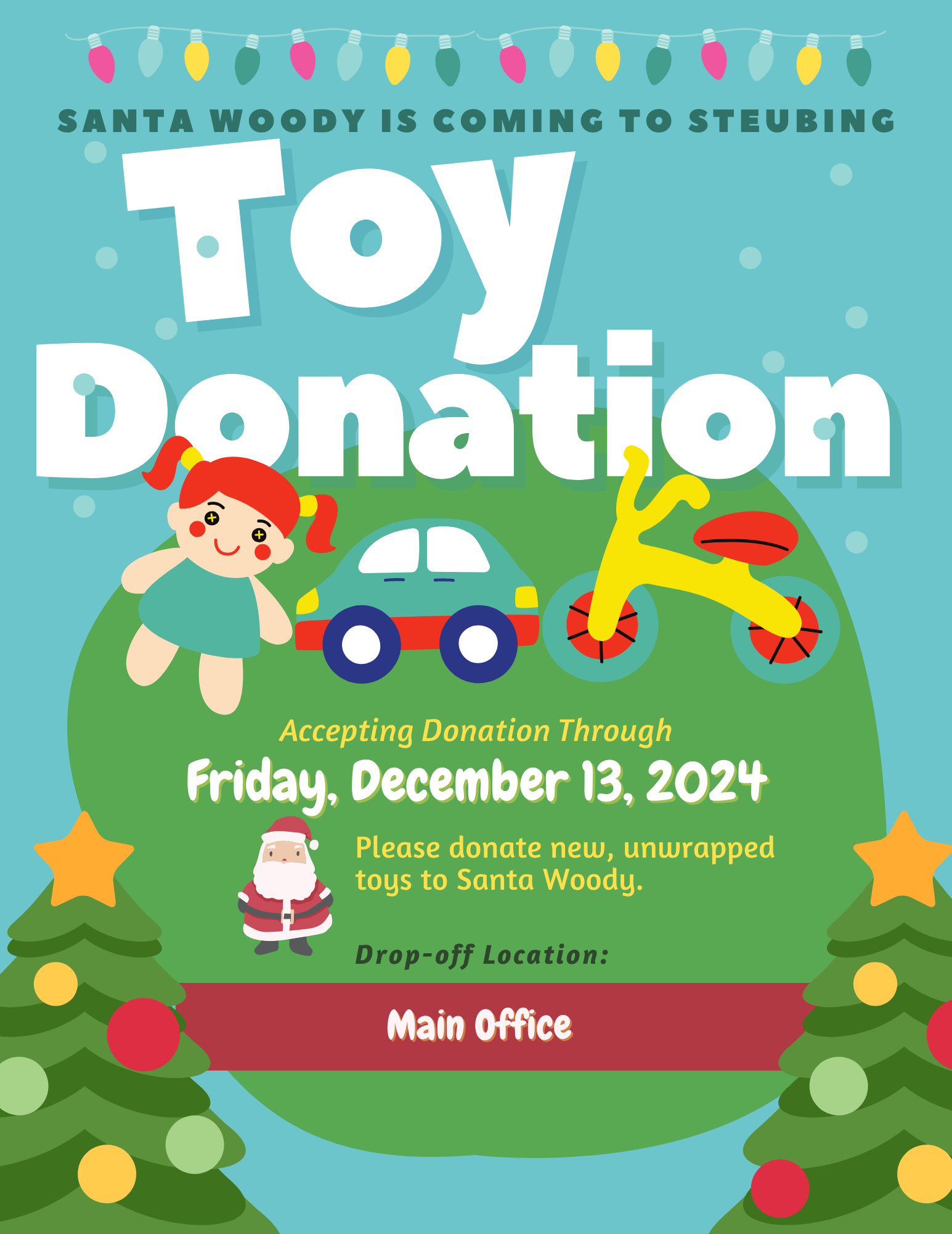 toy donation flyer