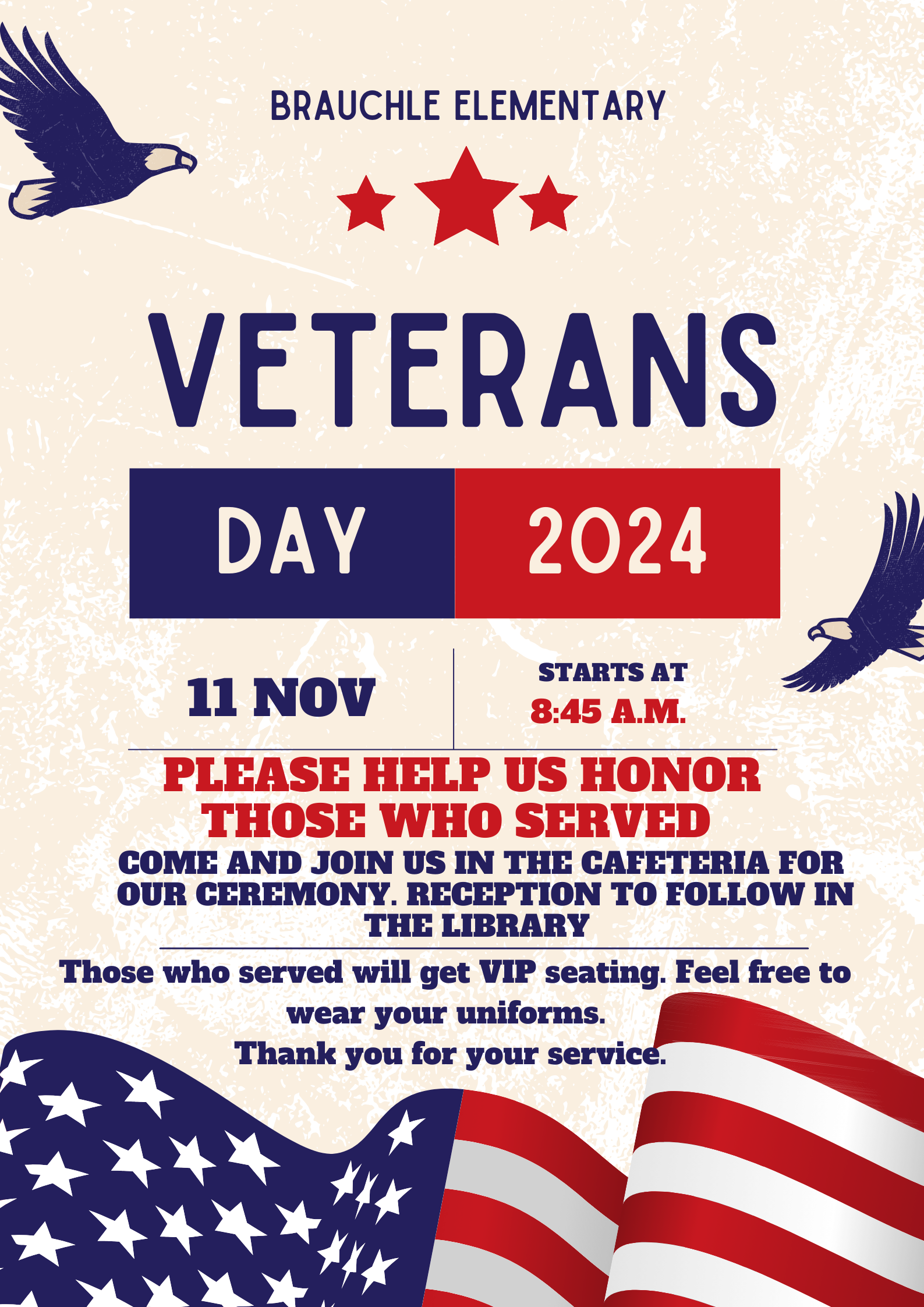 Veterans Day flyer