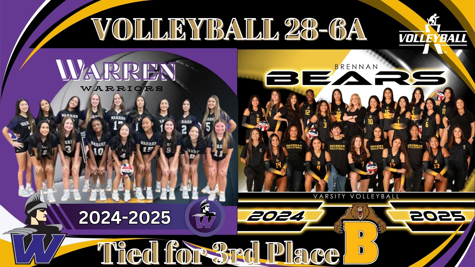 28-6A VOLLEYBALL 3RD PLACE TIE WARREN & BRENNAN