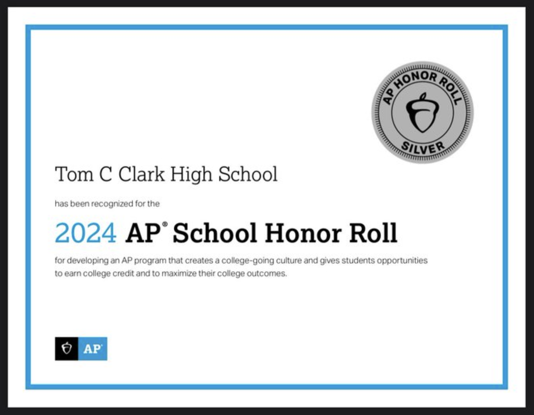 AP School Recognition