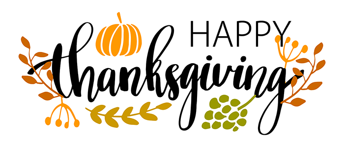 "Happy Thanksgiving" graphic