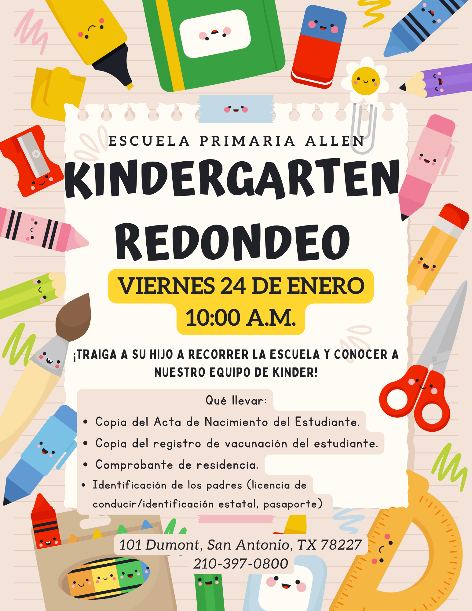 Kindergarten - Spanish Flyer