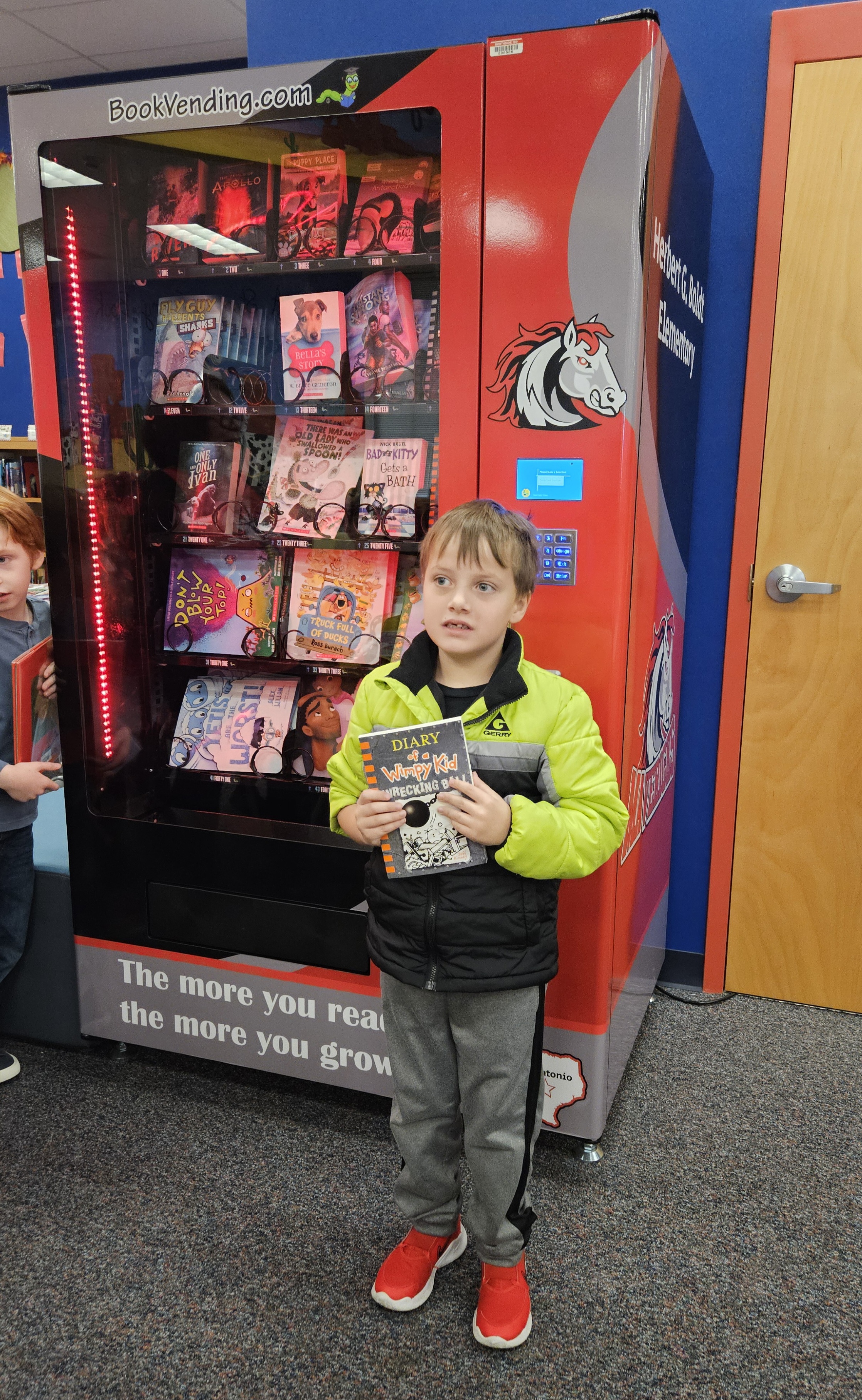 Connor F with his well deserved book 