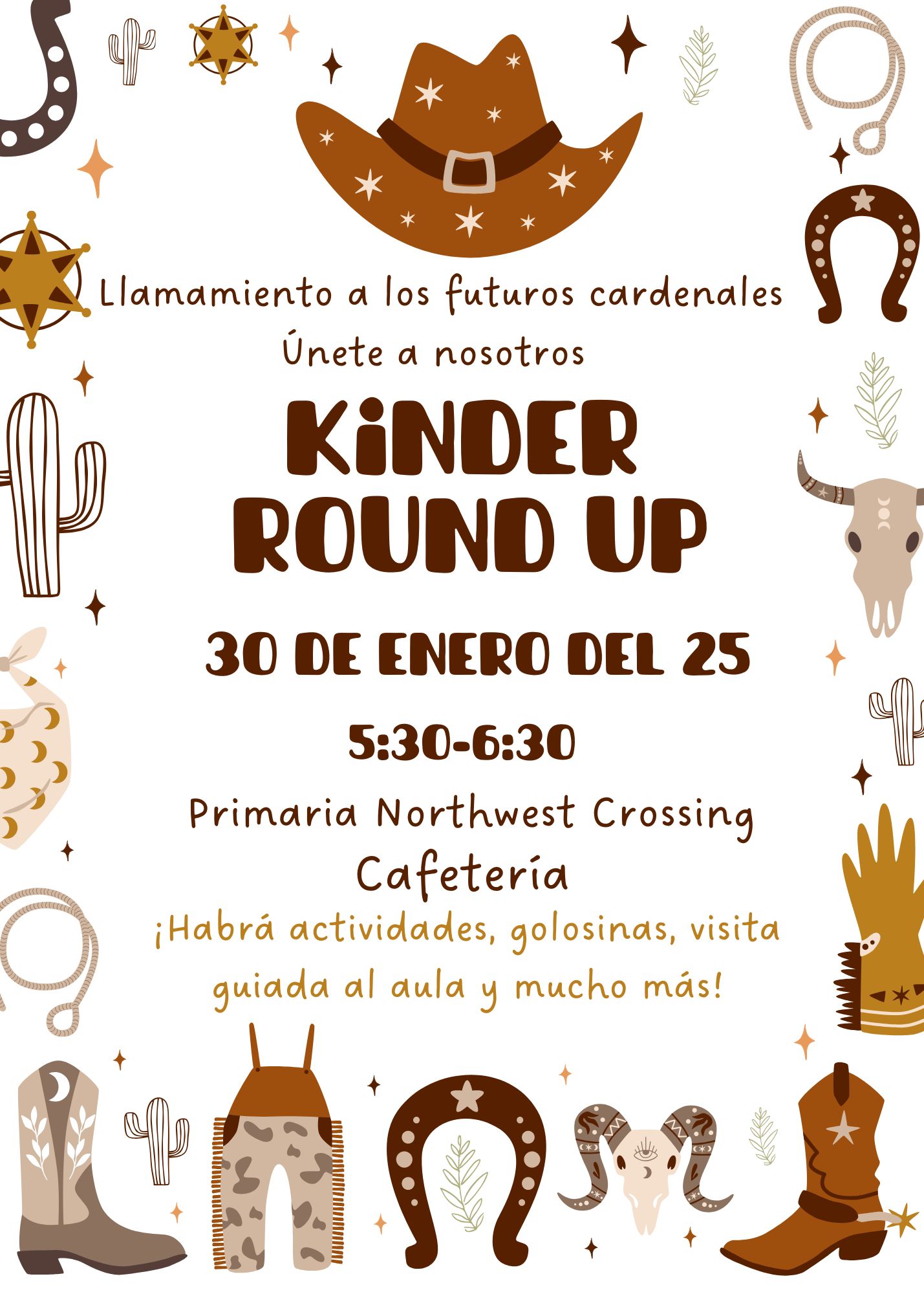 Flyer para Kinder Round Up