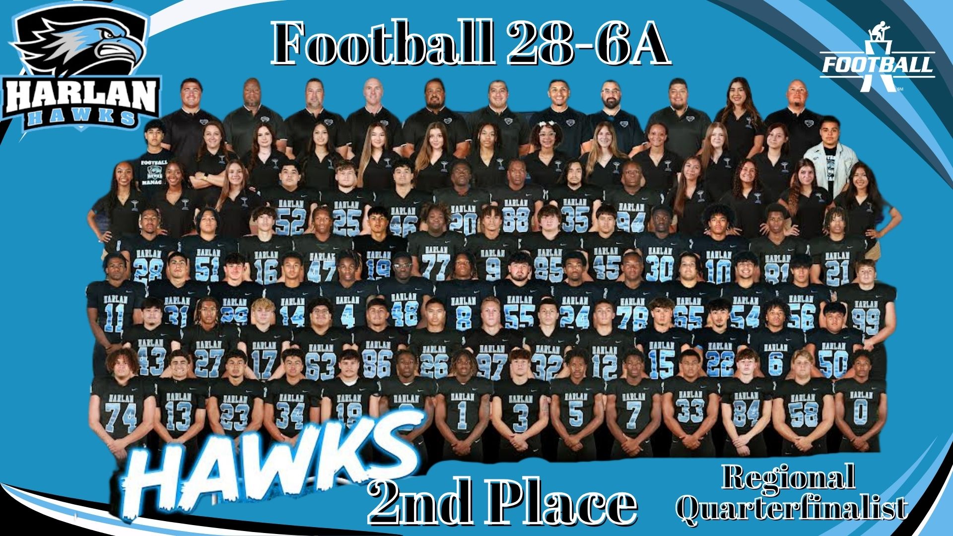 28-6A Harlan Football 2nd Place