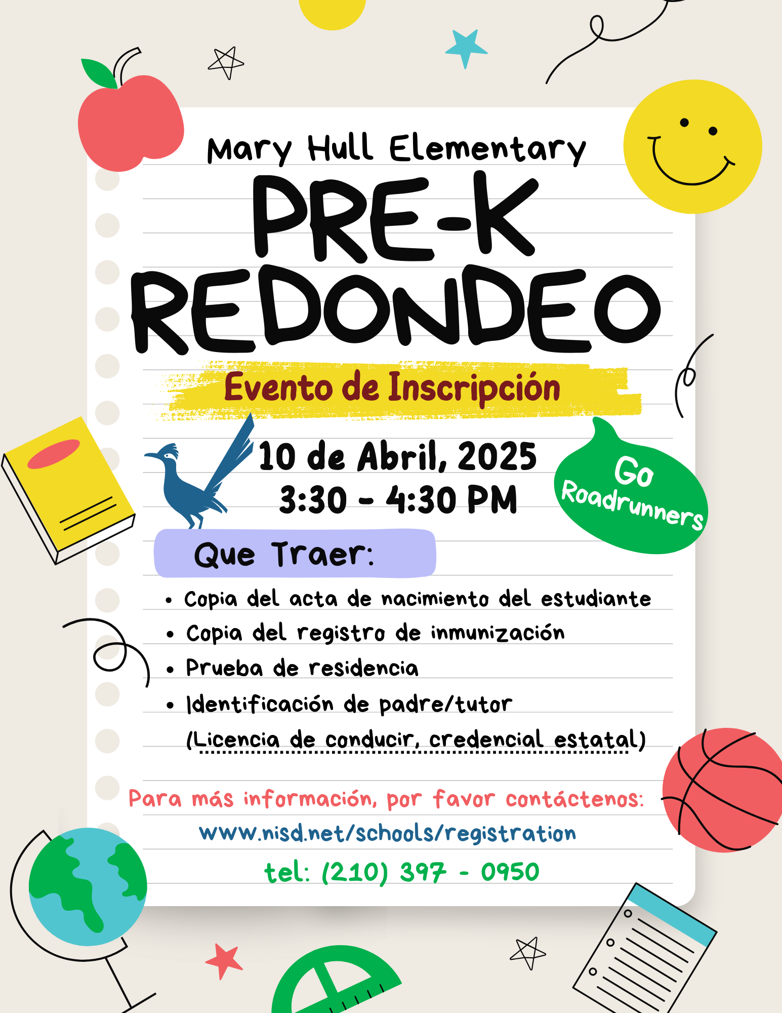 Pre-k Round Up Flyer In Spanish 