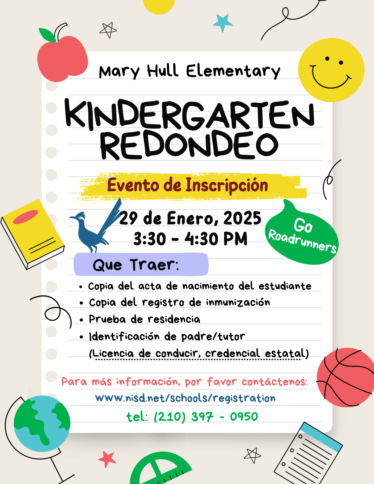 Kinder - Round Up - Flyer in Spanish 