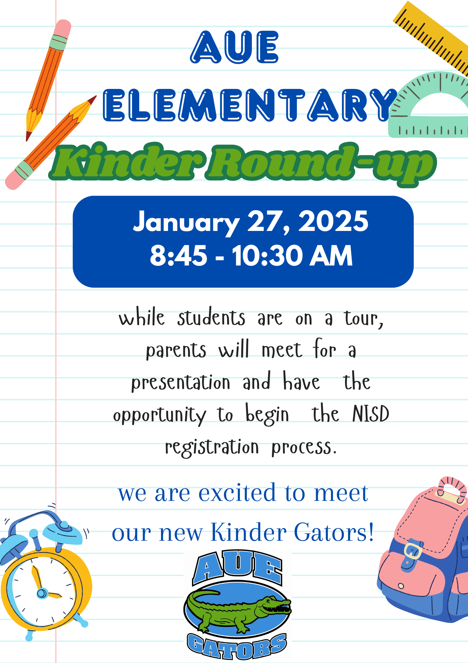 Kinder round up flyer