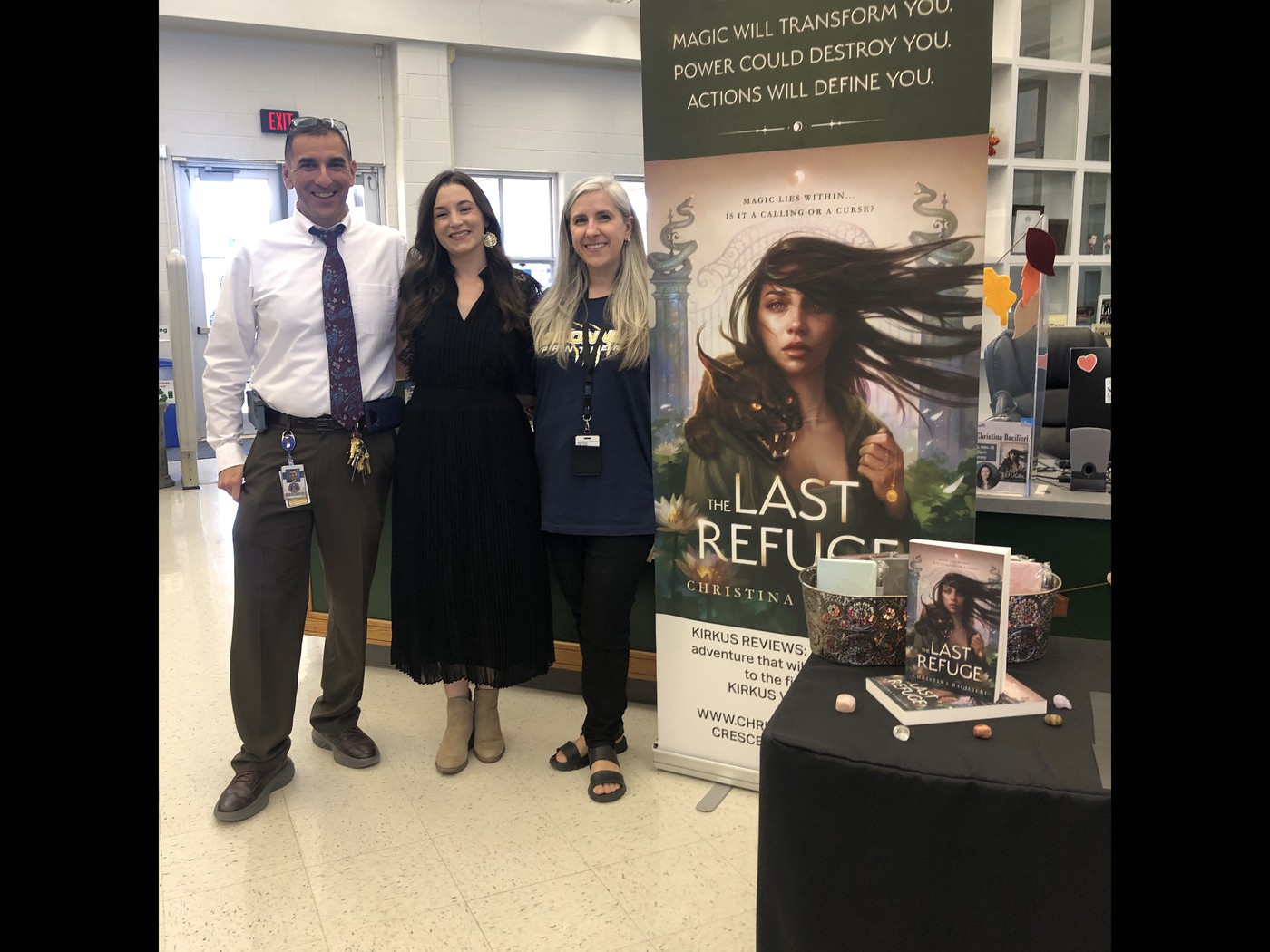 Mrs. Stoeck, Mr. Martinez and author 