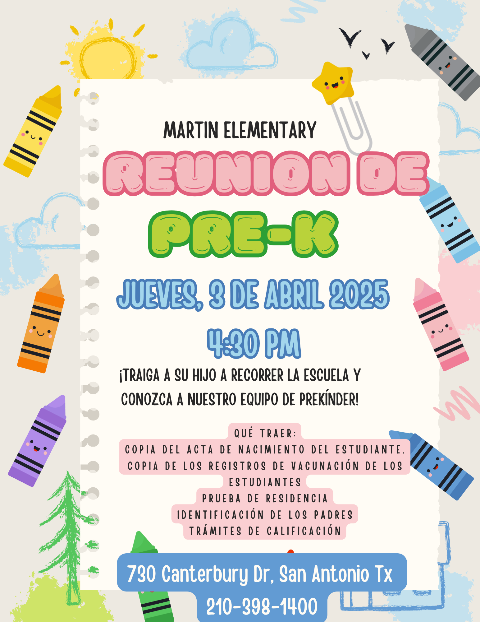 Reunion de Pre-K