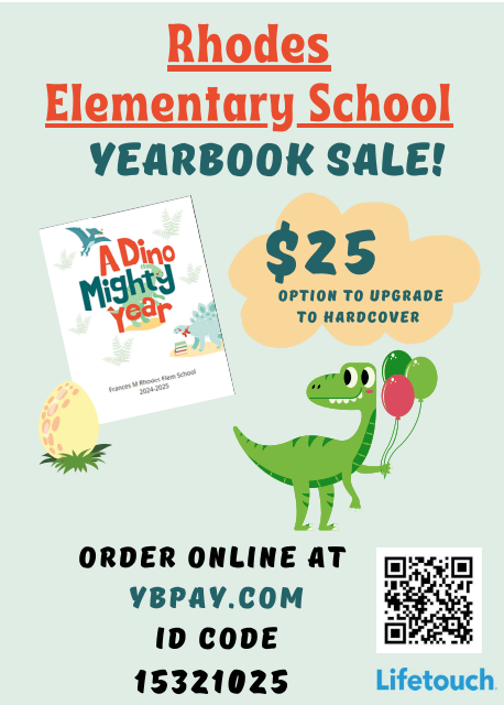 Flyer on Raptor Yearbook sale