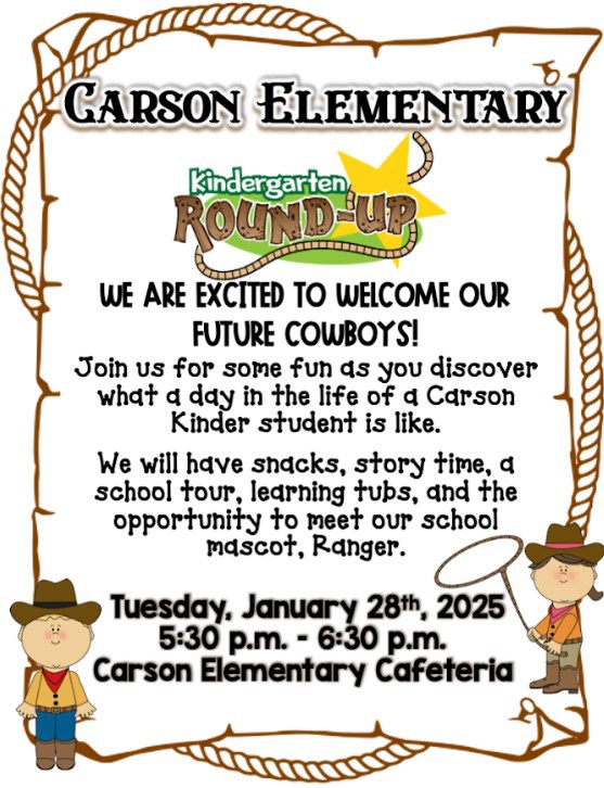 Kindergarten Round-Up Flyer