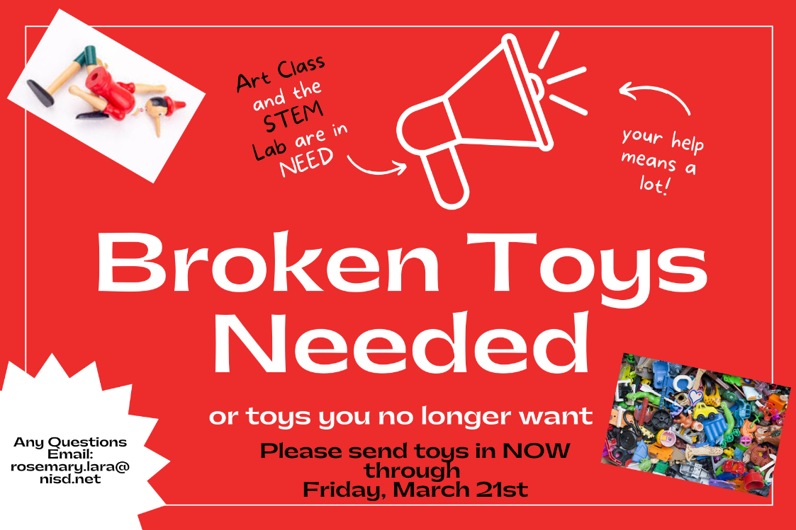 broken toys needed