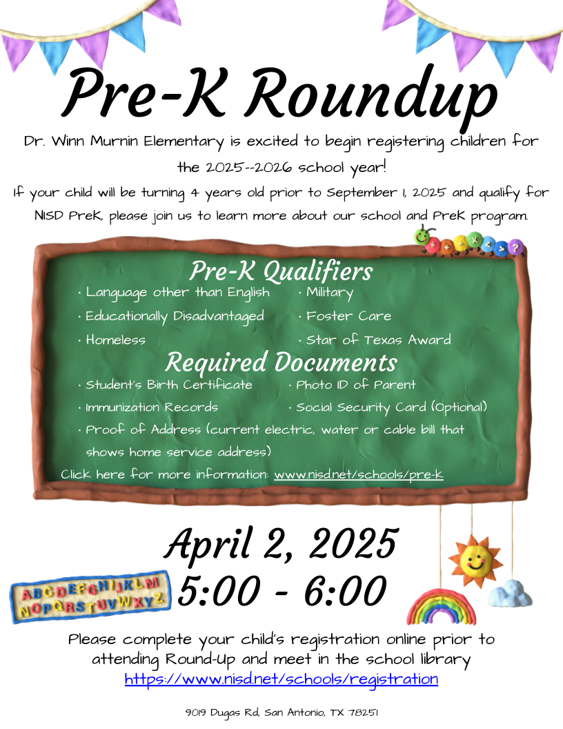 Pre-k Round up flyer