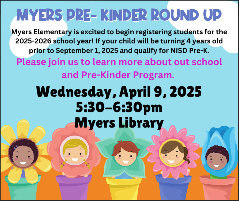 MYERS PRE- KINDER ROUND UP