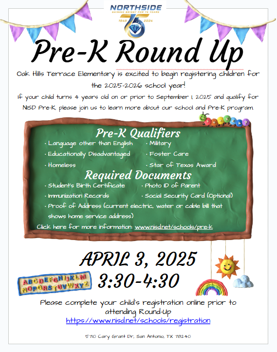 Pre-K Round Up information image