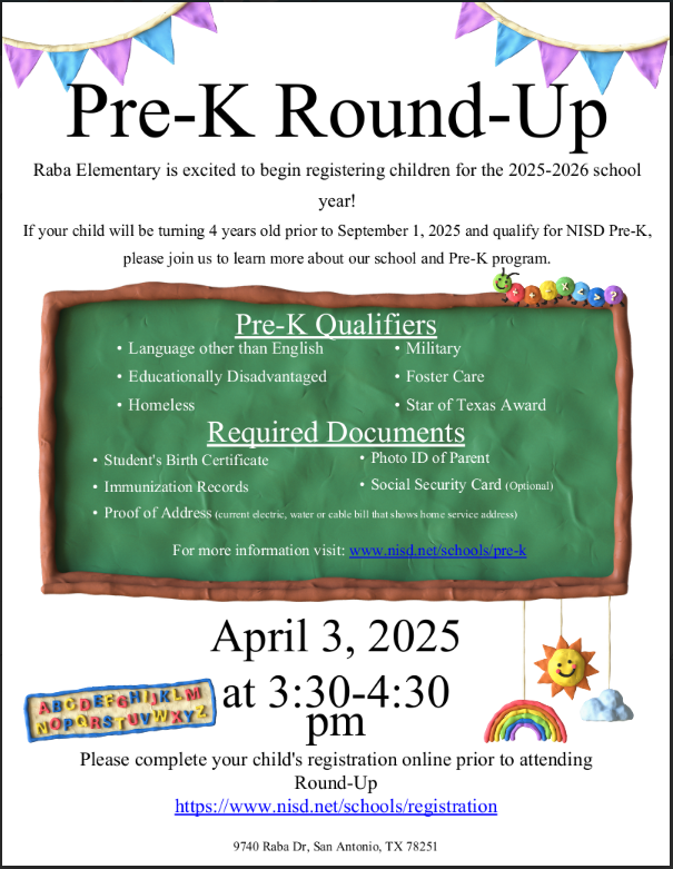 Raba Pre-K Round Up