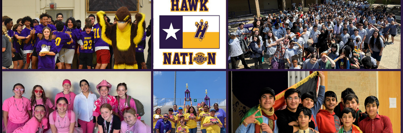 Photo collage of Hobby Middle School Students and activities