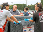 Food drive volunteers