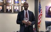 Trustee Bobby Blount was presented an award on behalf of the Texas Caucus of Black School Board Members recognizing his 10 plus years of service as an officer to the organization. 