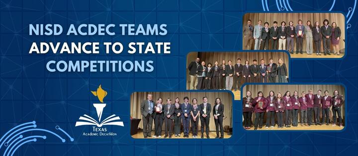 NISD AcDec teams advance to state competitions